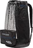 Cressi Heavy Duty Mesh Backpack 85 liters Capacity for Snorkeling, Water Sport Gear | Utila: designed in Italy, Black, One Size (UB937000)