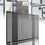 Adjustable RV Screen Door Protector 22"-31.5" - Aluminum Pet Safety Grille Guard, Essential for Campers & Trailers, Easy Assembly Required - Black
