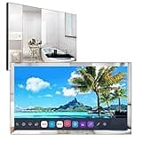 elecsung 28 inch 4K UHD Smart LED Mirror TV (ATSC) Tuner, Waterproof, Netflix, Dolby Atmos Built-in Alexa, Speakers, Wi-Fi and Bluetooth, 280A023,2024 Model
