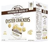 Westminster Bakers Company Premium Restaurant Oyster Crackers, 25 Ounce (50 Count, 1/2 Ounce)