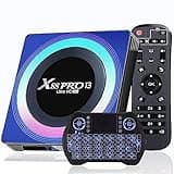 EASYTONE 2025 Android TV Box 13.0, Android Box 2025 4GB 64GB RK3528 Quad Core Support WIFI6 2.4/5.8G WiFi BT5.0 Ethernet 3D 8K/6K TV Box Android 13 with Mini Wireless Keyboard