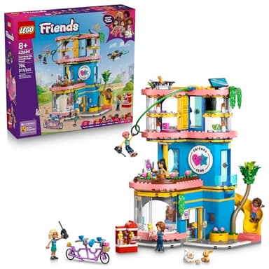 LEGO Friends Heartlake City Friends Club House Building Toy for Girls & Boys - Pretend Play Set for Kids, Ages 8+ - W/5 Minidolls, 3 Toy Animals, & Accessories - Gift Idea for Birthdays - 42689