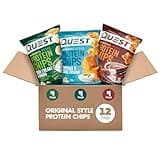 Quest Nutrition Protein Chips Variety Pack, BBQ, Cheddar & Sour Cream, Sour Cream & Onion, High Protein, Low Carb, 1.1 oz (Pack of 12)