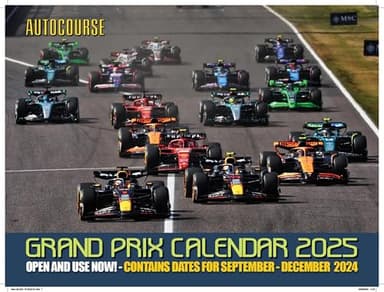 AUTOCOURSE: 2025 GRAND PRIX CALENDAR