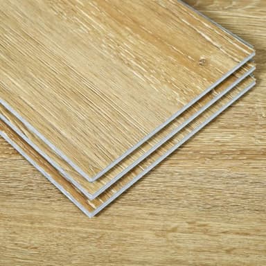 Interlocking Vinyl Flooring Planks 36" X 6", 14 Planks Covers 21 Sq.Ft Per Box, Brown, 5mm Thick DIY Easy Snap Lock Together Brown Oak Wood Grain Luxury Vinyl Flooring for Home