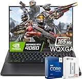 Lenovo Legion Pro 5i Gaming Laptop, 16"" WQXGA165Hz Display, 13th Gen 24-Core Intel Core i9-13900HX, 32GB DDR5 RAM, 1TB SSD, GeForce RTX 4060, RGB Backlit KB, W/Portable SSD, Windows 11 Home, Black