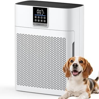 Air Purifiers for Home Large Room up to 2180 Sq Ft, DBFIT HEPA Air Purifier with Washable Nylon Pre-Filter, PM2.5 Air Quality Sensor, Air Cleaner for Pet Hair, Odor, Smoke, Dust, Pollen AP2410