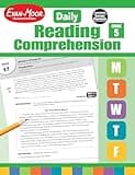 Evan-Moor Daily Reading Comprehension, Grade 5 - Homeschooling & Classroom Resource Workbook, Reproducible Worksheets, Teaching Edition, Fiction and ... Reading Comprehension, Grade 5, EMC 3615)