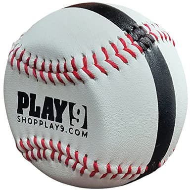 SHOP PLAY 9 - Leather Spin Trainer (4 Seam) - Training Baseballs for Pitchers - Baseball Training Aids - for Youth and Adults
