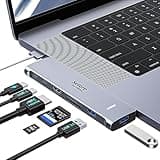 USB C Adapter HDMI Hub for MacBook Pro/Air M1 M2 M3 2024 2023 13" 15" 16",Mac USB Adapter 7-in-2, MacBook Accessories with HDMI,Thunderbolt 3, USB C and 2 USB A 3.0 Data Ports, SD&microSD Card Reader
