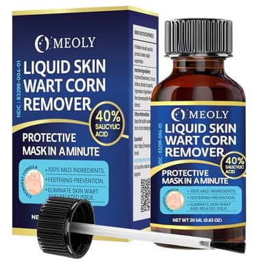 MEOLY Fast-Acting Wart Remover: 40% Salicylic Acid Wart Remover Maximum Strength for Plantar Wart, Corn Men and Women