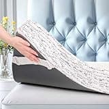 CHUN YI 4 Inch Memory Foam Mattress Topper King Size with Cooling Cover, Gel Infused Bed Topper, Ventilated Mattress Pad with Removable Washable Cover, CertiPUR-US Certified