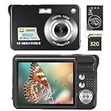 Pocket-Sized Digital Bridge Camera - 4K, 48MP, Face-Detection, 8X Zoom - Perfect for Vlogging and Photography Enthusiasts