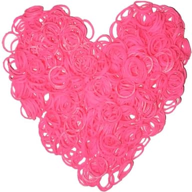 Yowamho 900 Pink Rubber Band with 1 Small Crochet, Elastic.