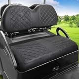 MOSNAI Club Car Precedent Seat Covers, Golf Cart Seat Covers for Club Car Precedent OEM Ordinary Seat, Front Seat Cover with Concave and Convex Design, Thick Vinyl Leather Comfortable/Easy to Clean