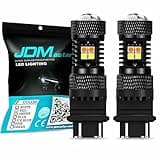 JDM ASTAR Extremely Bright 3030 Chipsets White/Yellow 3157 3155 3457 4157 Switchback LED Bulbs with Projector For Turn Signal Lights