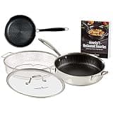 Copper Chef Titan Fry, 9.5 inch with 8 inch Pan, stainless-steel