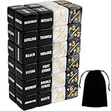48 Pieces Abilities Keywords Counter Dice Black MTG Dice Counters Bulk Creature Stats Buff Tokens Dice Set for Magic The Gathering, MTG, TCG, Card Games Accessories