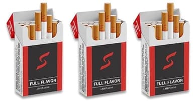 Step - Red Full Flavor Herbal Cigarettes - 3 Packs with 20 Cigarettes per Pack (60 Total)