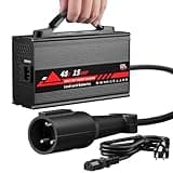 KEMIMOTO 48V Golf Cart Charger for Club Car Precedent/DS/Power Drive, 15A Golf Cart Battery Charger, Overcharge Protection, Full in 4-6H, Trickle Charge, 16 ft, 3-pin Round Plug, for Lead Acid Battery
