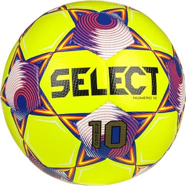 Select Numero 10 Soccer Ball, Yellow/Blue/Red V25, Size 4