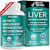 32-in-1 Liver Cleanse Detox and Repair with Milk Thistle, Silymarin, Artichoke Extract and Beetroot Powder for Liver Support - Liver Supplement with Active Liver Health Formula - 1426mg (90ct)
