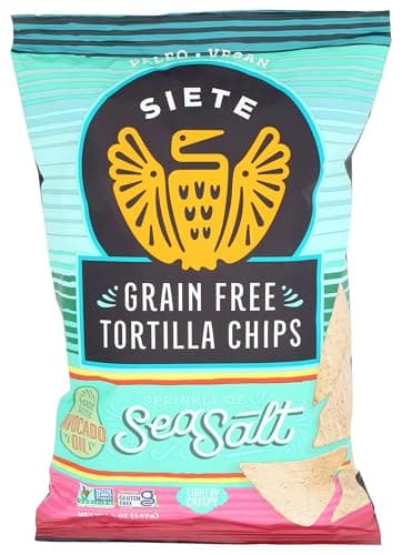 Siete Sea Salt Grain Free Tortilla Chips, 5 oz bags (1 PACK)