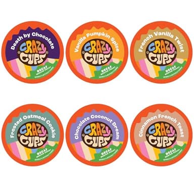 Crazy Cups Decaf Flavored Coffee Variety Pack 24 Count for Keurig Brewers