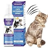 WEALLIN Cat Deterrent Spray, 6.76 FL Oz Natural Cat Repellent Spray Indoor & Outdoor, Anti-Scratch Training Aid for Furniture, Sofas, Rugs, Curtains, Plants - Non-Toxic, Alcohol-Free Formula