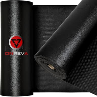 ONREVA Tool Box Liner 16 inch Wide x 18 Ft Large, Toolbox Drawer Liners, Heavy Duty Shelf Rubber Mat, Non Slip Pad Organizer for Rolling Tool Chest Drawers, Cabinet, Workbench, Black