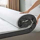 LINSY LIVING Mattress Topper California King, 4 Inches Gel Memory Foam Mattress Topper, Removable & Washable Cover, Non-Slip Deisgn, CertiPUR-US Certified, California King Size