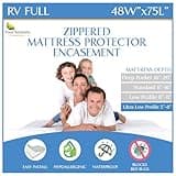RV Short Full Mattress Protector (48” W x 75" L) Fits 5"-8" Depth - Waterproof Zippered Encasement - Fits Three Quarter 3/4 Full Mattress - Hypoallergenic Premium Bed Cover