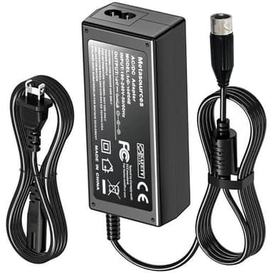 Metasources 3-Pin 12V-14.4V 3A AC/DC Adapter Compatible with Lobster Sports Elite One Two Three Liberty EL0L EL01 EL02 EL03 Model 1 2 3 Tennis Ball Machine Soneil 1206SX