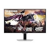 SAMSUNG 32-Inch Odyssey QD-OLED G8 (G80SD) Series 4K UHD Smart Gaming Monitor, 240Hz 0.03ms, G-Sync Compatible, Glare-Free Display, Gaming Hub, Sleek Metal Design, LS32DG800SNXZA, 2024, 3 Yr Warranty