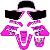 Enjoy Mfg Graphics - Compatible Fit for Yamaha PW 50 PW50 Graphics KIT Decals Deco Fits Years 1990-2018 Enjoy Mfg (Pink)