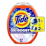 Tide Oxi Boost Power PODS Laundry Detergent Pods, 63 Count, Stain Remover Plus Oxi Power