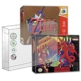 MALKO 10 Pack Video Game Protector Compatible with: SNES & N64 Game Box | Clear Plastic Sleeve Cover