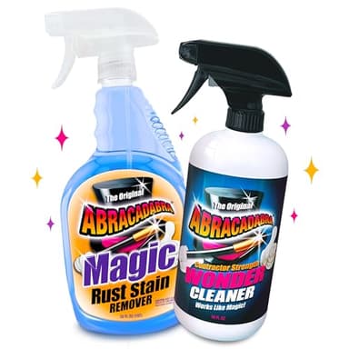 Abracadabra® Duo, Contractor Strength Wonder Cleaner- 16oz and Magic Rust Remover 32oz