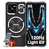 DOOGEE Blade GT AI 5G Rugged Phone Unlocked,LED Light Effect,6nm D7050 CPU,32GB+256GB/2TB,10.5mm Ultra-Thin Android 14 Rugged Smartphone,6.72" FHD+120Hz,48MP,5500mAh+18W,NFC/Face ID/Fingerprint/WiFi6