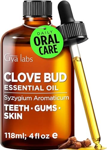 Gya Labs Clove Essential Oil - 4 Fl Oz - for Hair, Skin, Diffuser, Aromatherapy & DIY Candle Making Scent