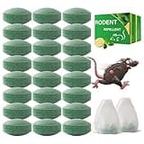 FEARLEFT Mouse Rodent Repellent, 24 Pack Peppermint Oil for Mice Rats Squirrel Pests Repellent Indoor & Outdoor Use, Natural Rat Mouse Deterrent Family & Pet Safe
