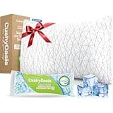 CushyOasis Shredded Memory Foam Pillows, Bed Pillows for Sleeping, Queen Size Pillows, Cooling Pillow, Stomach and Back Sleepers with Removable Washable Pillowcase (Queen*1)