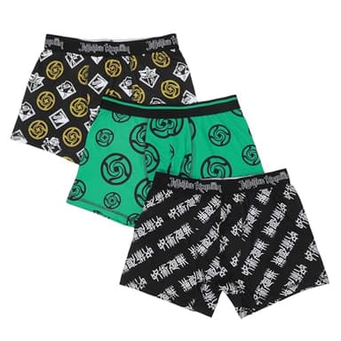 Bioworld Jujutsu Kaisen Logos Men's 3-Pack Boxer Briefs Large
