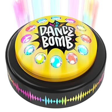KNUCKLHEAD Dance Bomb Party Button - 30 Second - Funny Gifts - Teacher Classroom Must Haves - Cute Office Desk Accessories - Middle High School Classrooms Games Supplies - Gadgets Gifts for Coworker