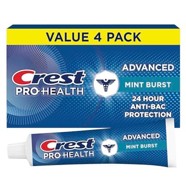 Crest Pro-Health Advanced Antibacterial Protection Toothpaste - Pack of 4, 5 Oz Tubes