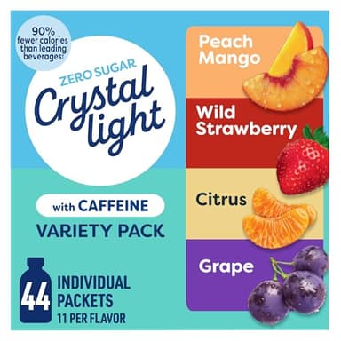 Crystal Light Energizing Variety Pack, 44 ct On-the-Go Packets