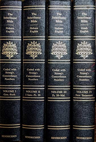 The Interlinear Hebrew-Greek-English Bible Four Volume Set