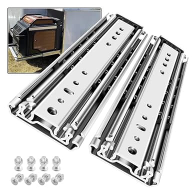SHUHANG 1 Pair 500 lb Load Capacity Heavy Duty Drawer Slides 12 14 16 18 20 22 24 26 28 30 32 34 36 38 40 44 48 52 56 60 Inch Full Extension Ball Bearing Side Mount Rails Industrial RV Runners Glides