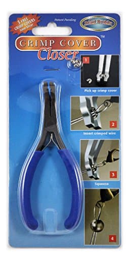 Bead Buddy Jewelry Crimping Pliers - Professional Crimp Cover Closer Tool for Jewelry Making and Beading Projects