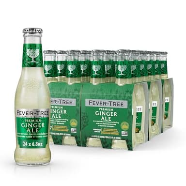 Fever-Tree Premium Ginger Ale, No Artificial Sweeteners, Flavourings or Preservatives, 6.8 Fl Oz (Pack of 24),A500111